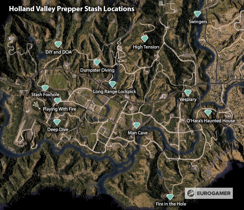 Far Cry 5 Prepper Stash locations How to find and solve all Prepper locations